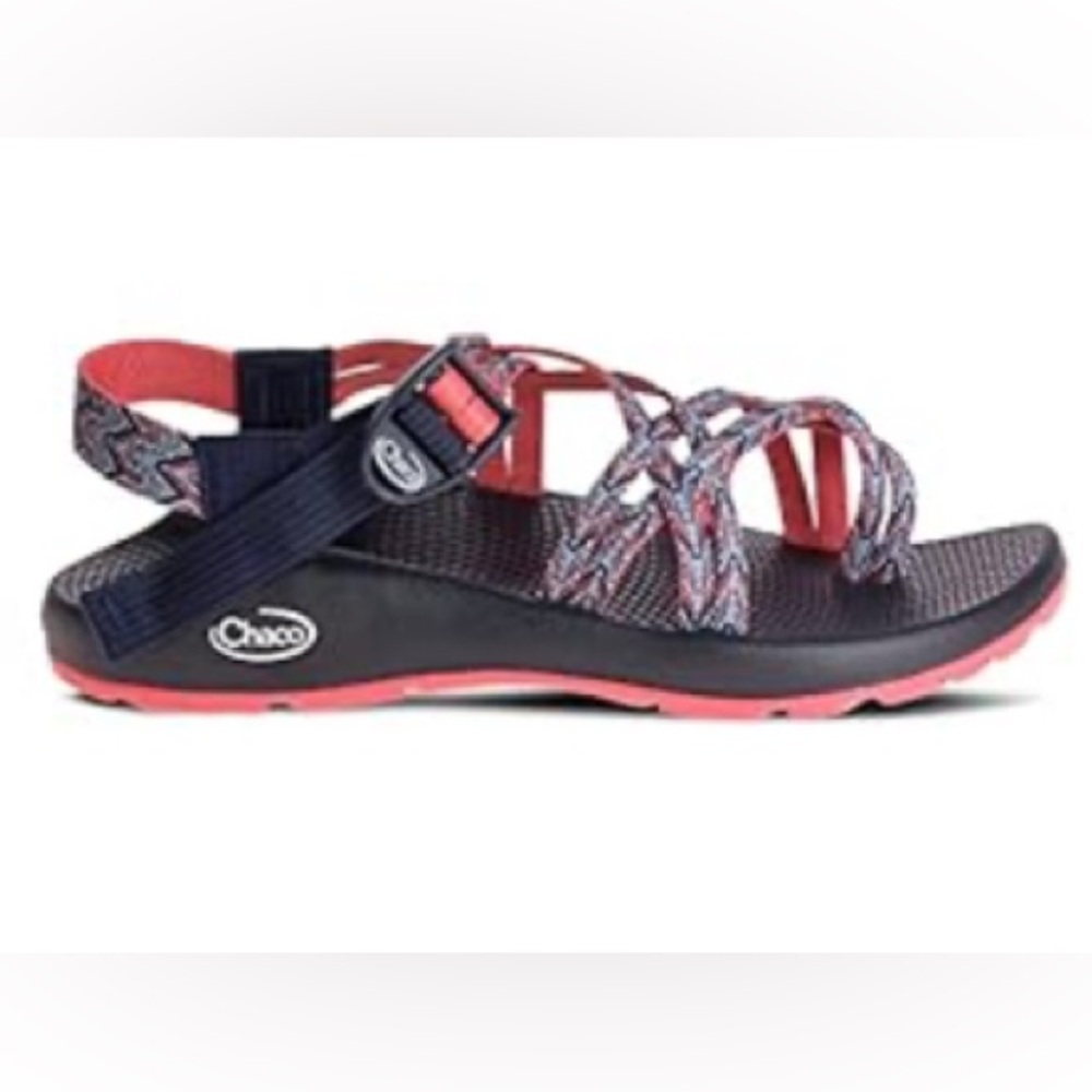 Chaco Women’s Sandals - Black/Light Blue/Coral